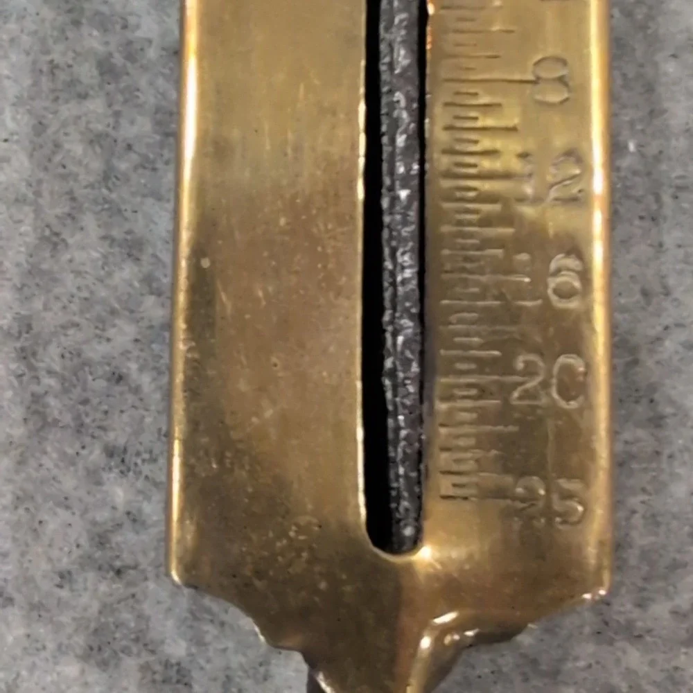 c. 1900 P.S. & W. Co. Antique Brass Spring Scale‎ 25lb Star Logo Primitive Tool - Picture 5 of 7